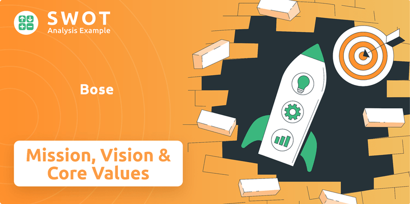 What are Mission Vision & Core Values of Bose Company?