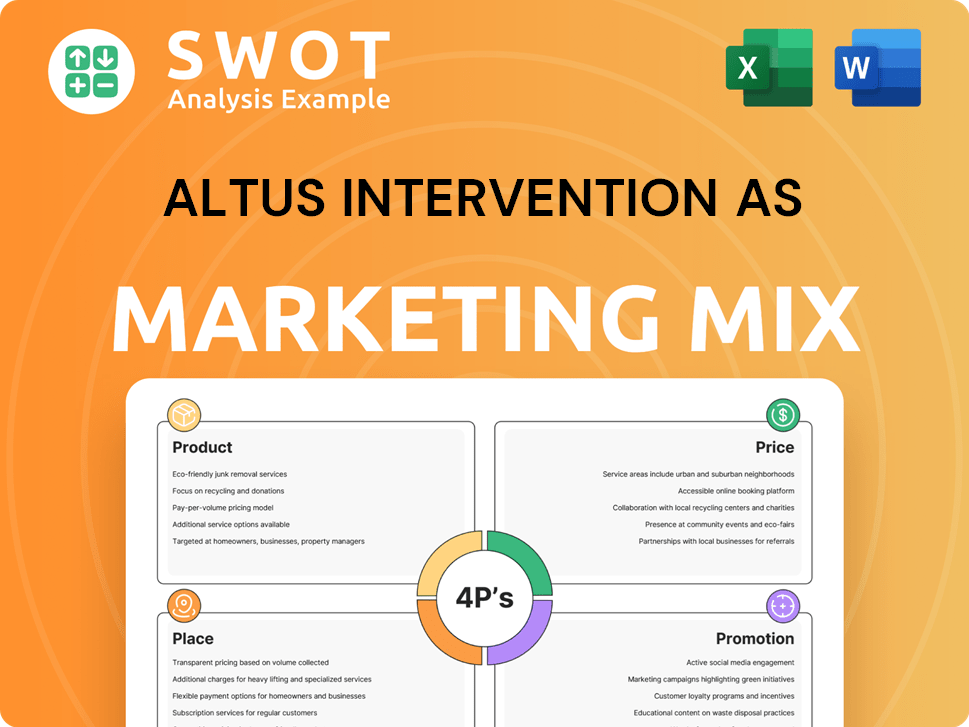 Altus Intervention AS Marketing Mix