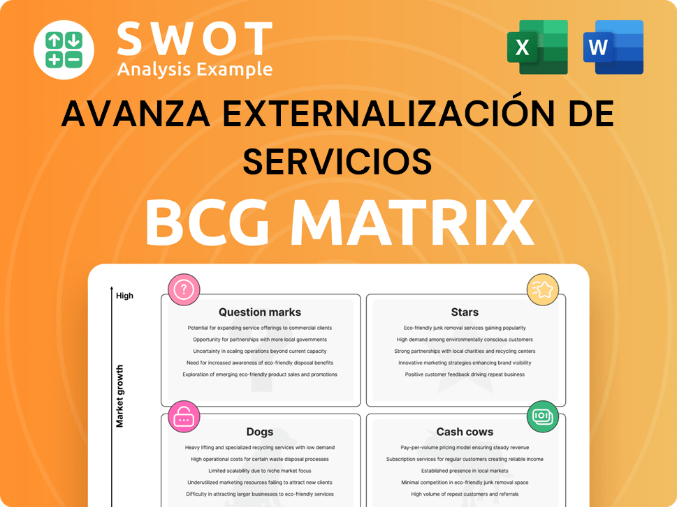 Avanza Externalización de Servicios Boston Consulting Group Matrix