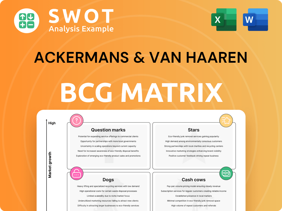 Ackermans & Van Haaren Boston Consulting Group Matrix