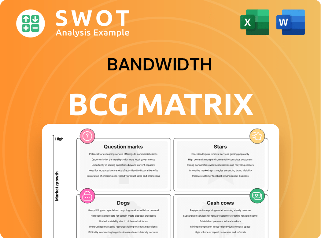 Bandwidth Boston Consulting Group Matrix