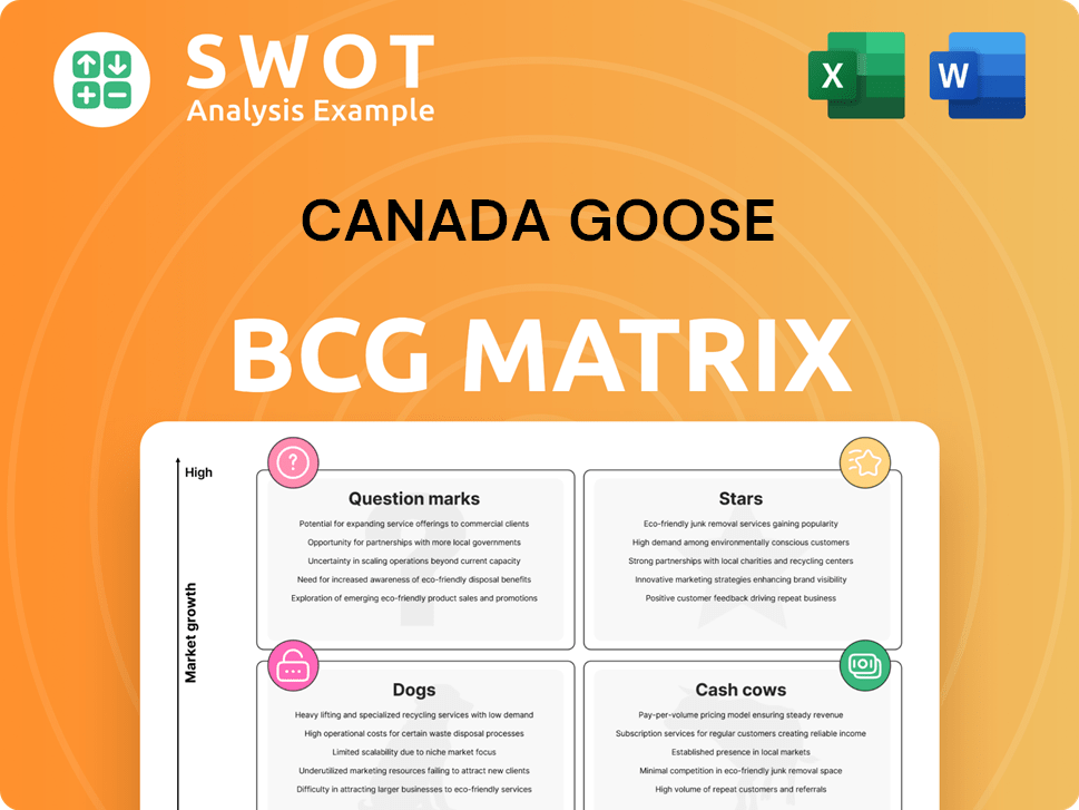 Canada Goose Boston Consulting Group Matrix