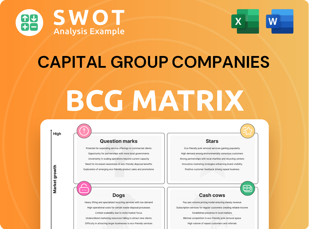 Capital Group Companies Boston Consulting Group Matrix