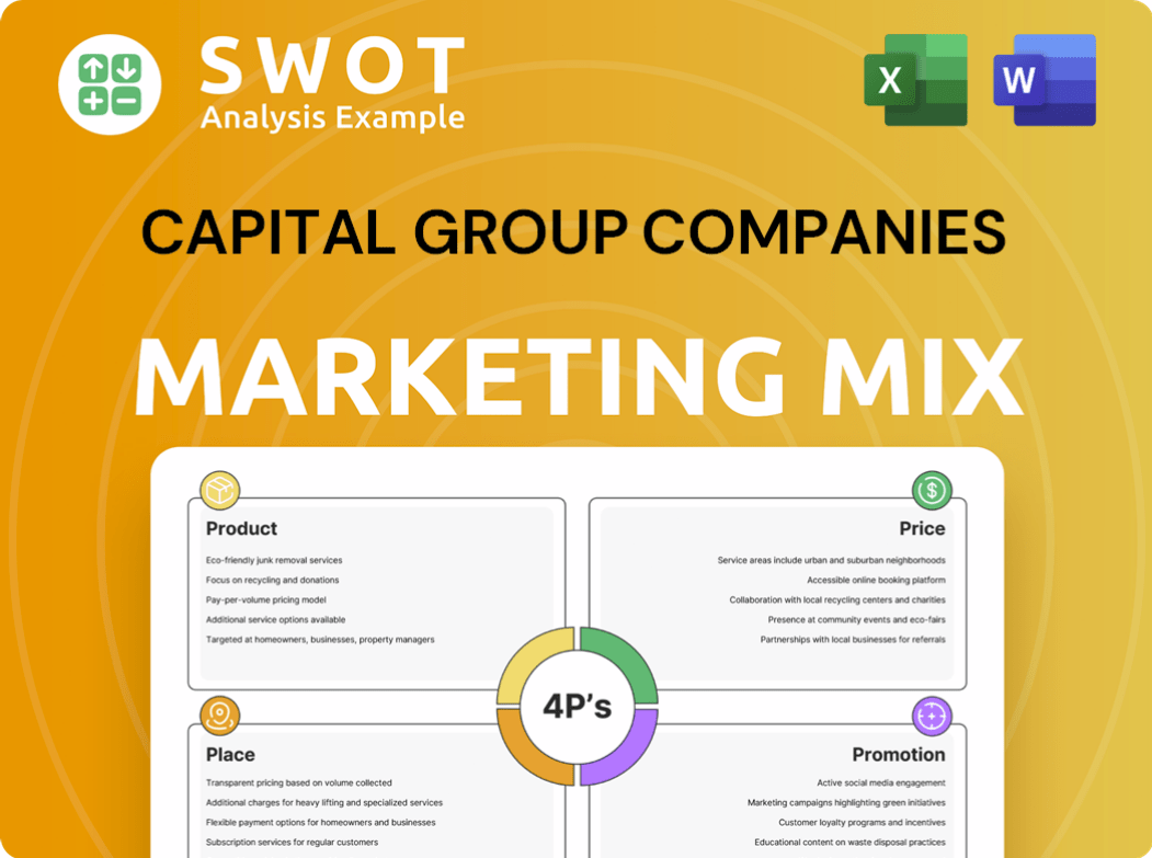 Capital Group Companies Marketing Mix