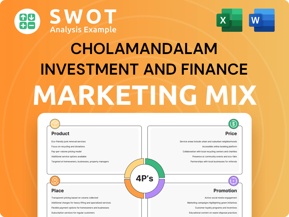 Cholamandalam Investment and Finance Marketing Mix
