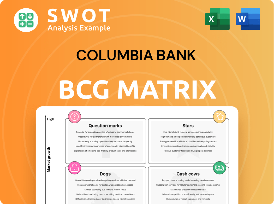 Columbia Bank Boston Consulting Group Matrix