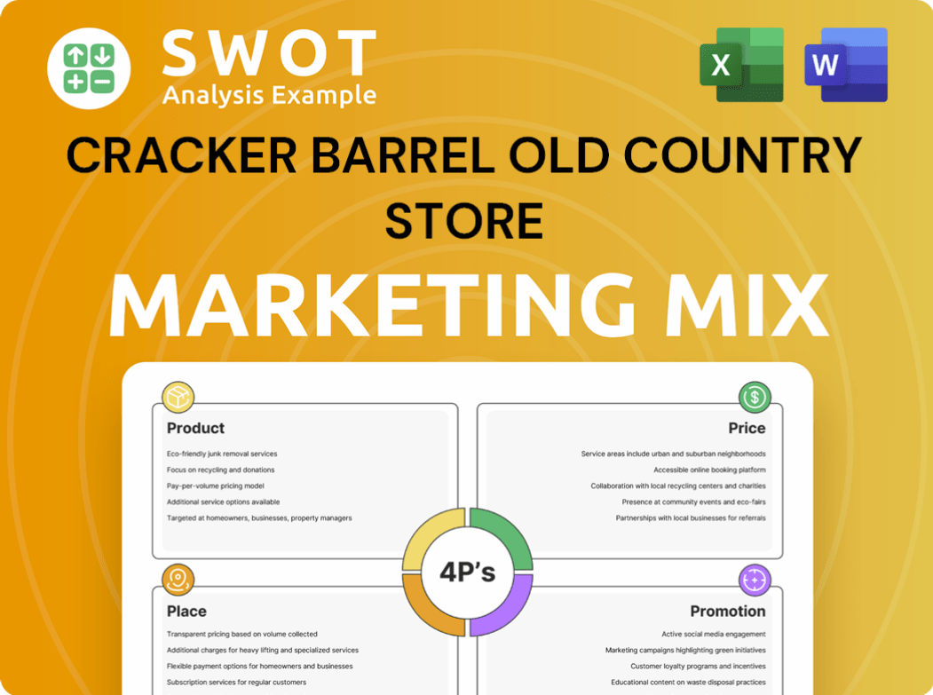 Cracker Barrel Old Country Store Marketing Mix