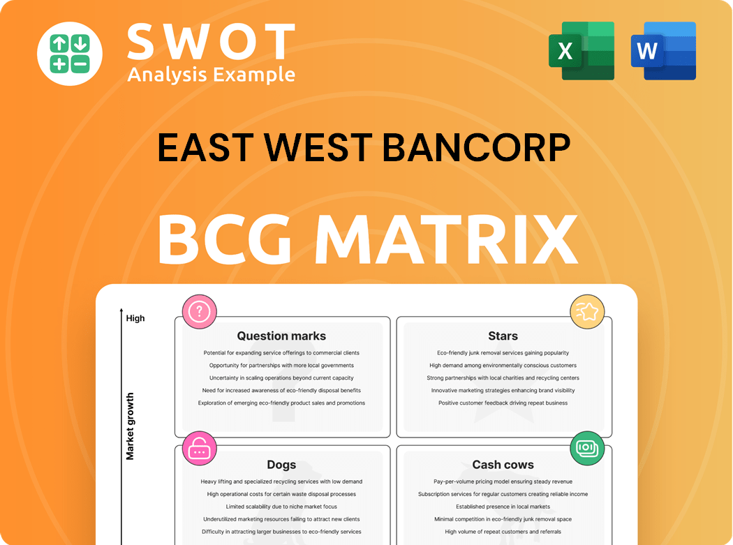 East West Bancorp Boston Consulting Group Matrix