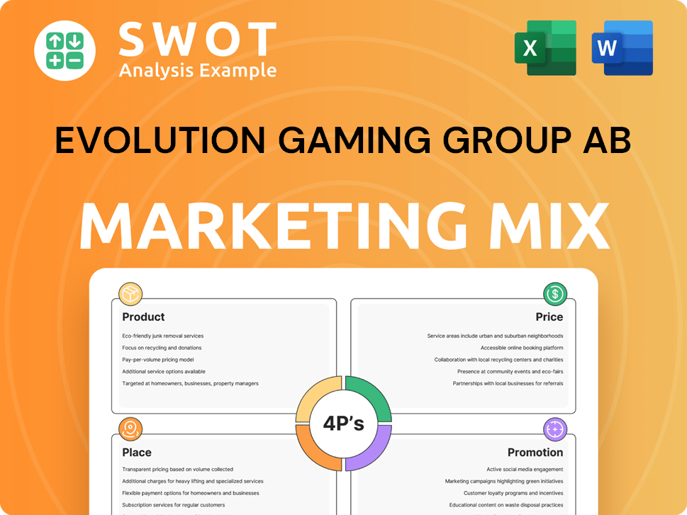 Evolution Gaming Group AB Marketing Mix