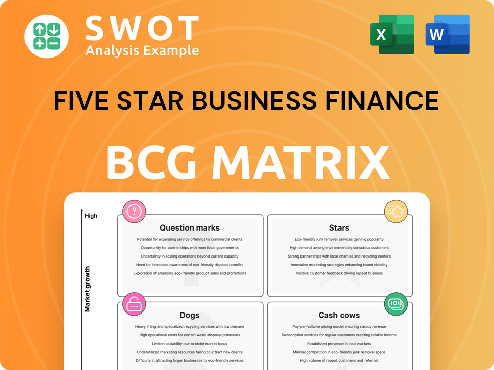 Five Star Business Finance Boston Consulting Group Matrix
