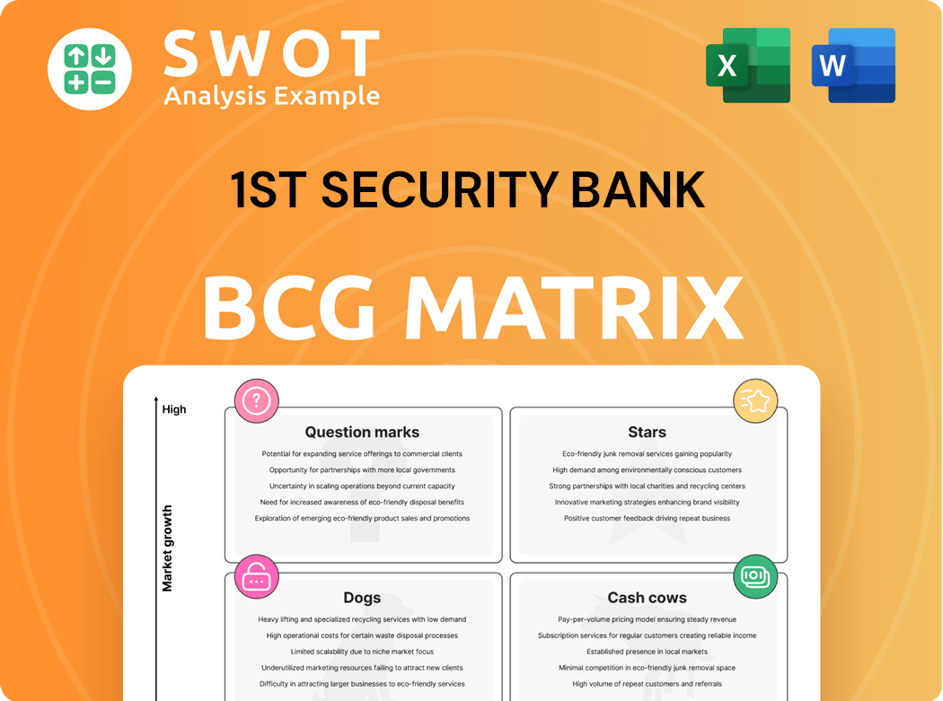 1st Security Bank Boston Consulting Group Matrix