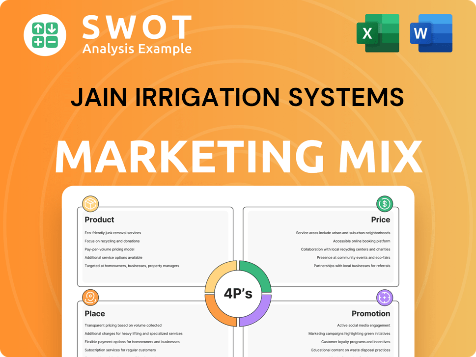 Jain Irrigation Systems Marketing Mix