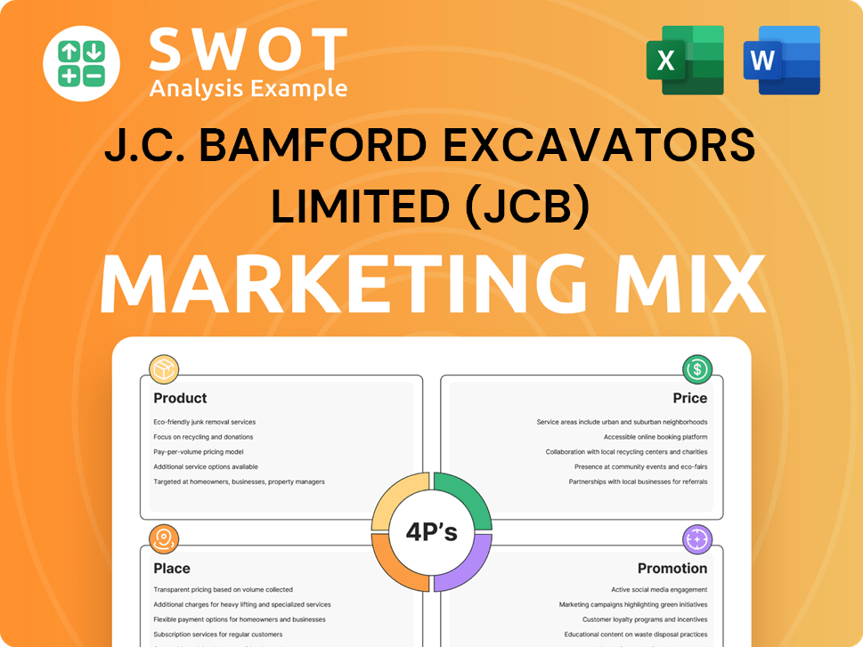 J.C. Bamford Excavators Limited (JCB) Marketing Mix