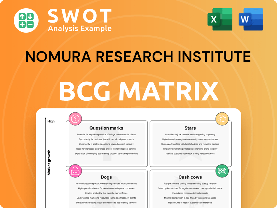 Nomura Research Institute Boston Consulting Group Matrix