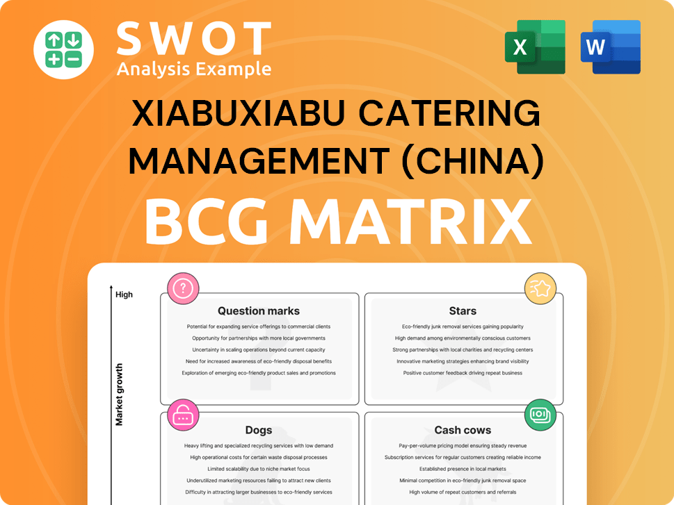 Xiabuxiabu Catering Management (China) Boston Consulting Group Matrix
