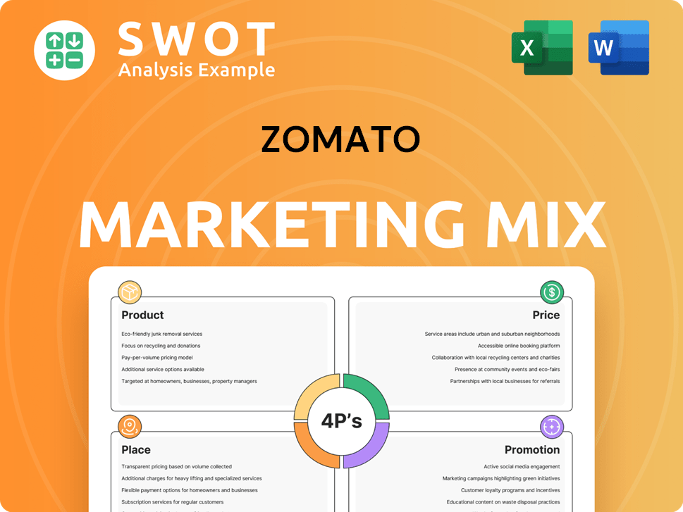 Zomato Marketing Mix
