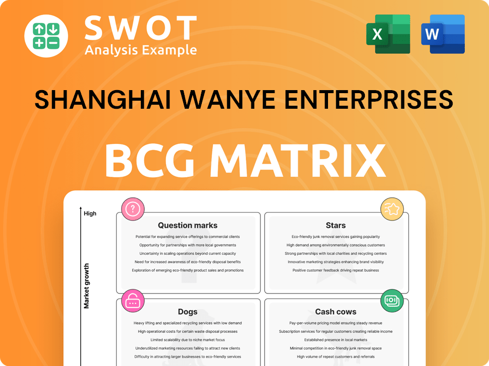 Shanghai Wanye Enterprises Boston Consulting Group Matrix