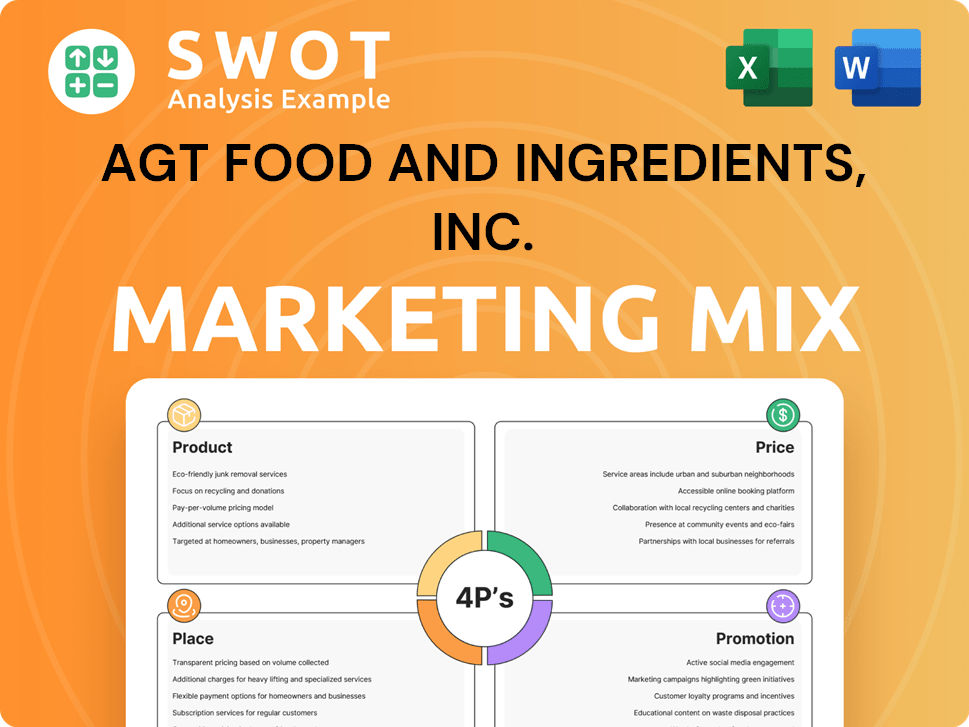 AGT Food and Ingredients, Inc. Marketing Mix