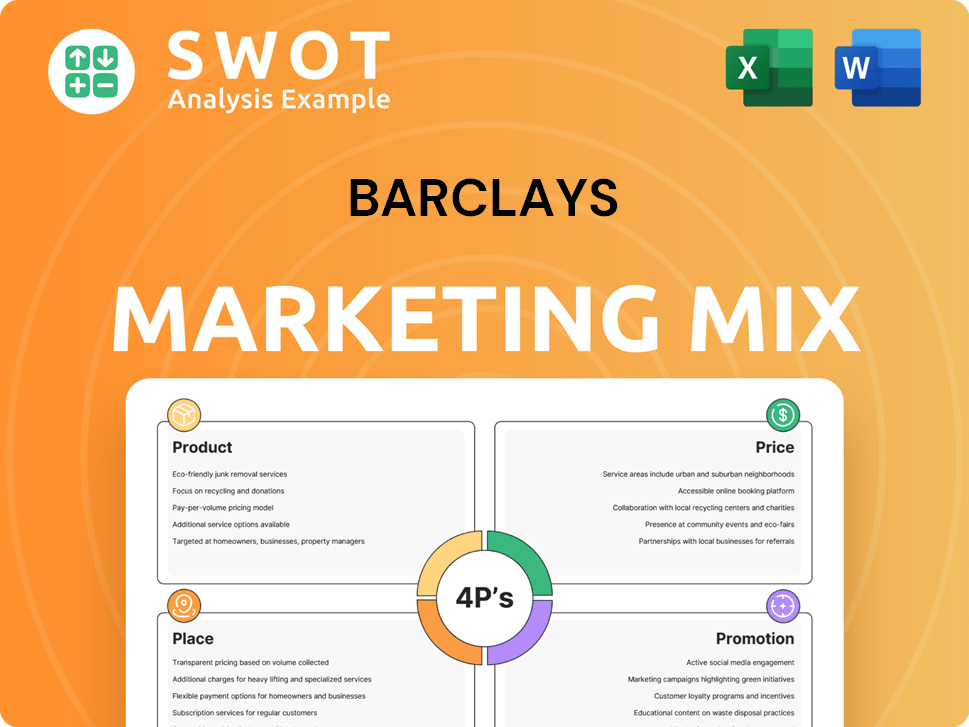 Barclays Marketing Mix