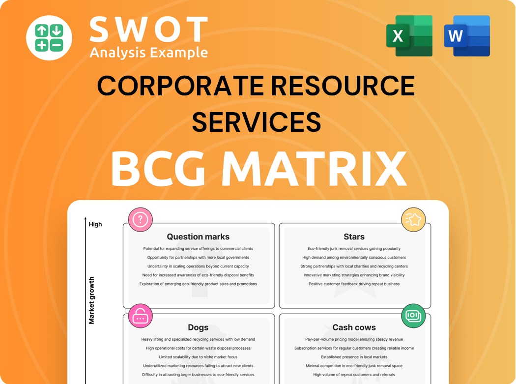 Corporate Resource Services, Inc. Boston Consulting Group Matrix
