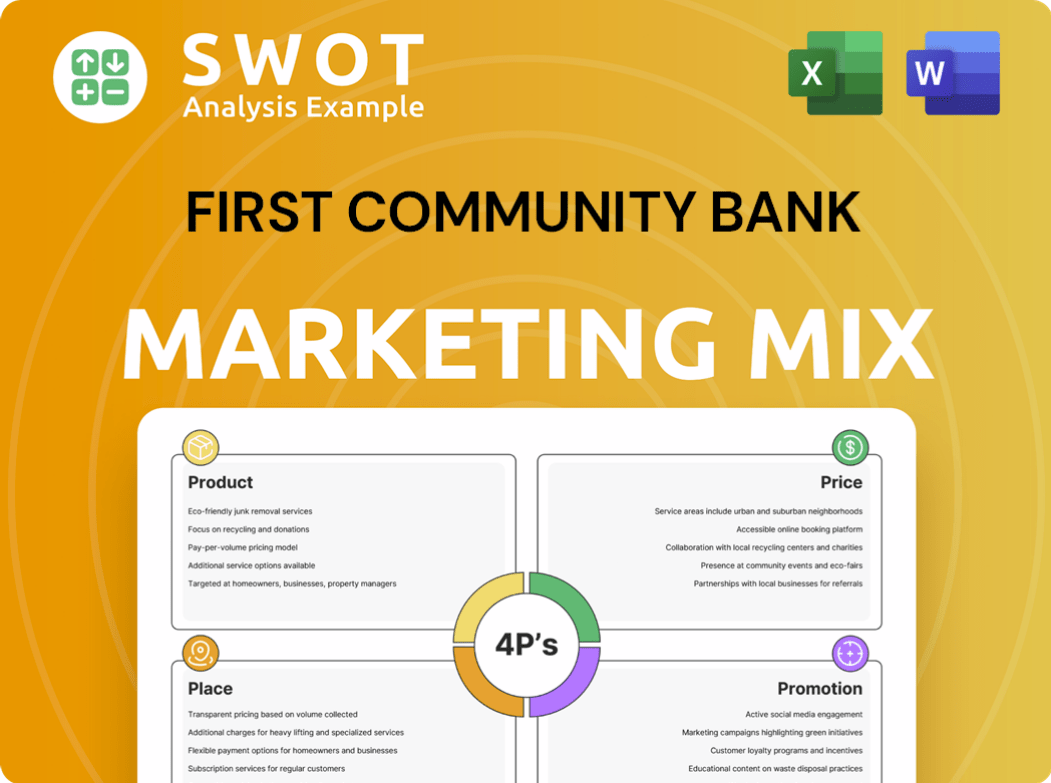 First Community Bank Marketing Mix