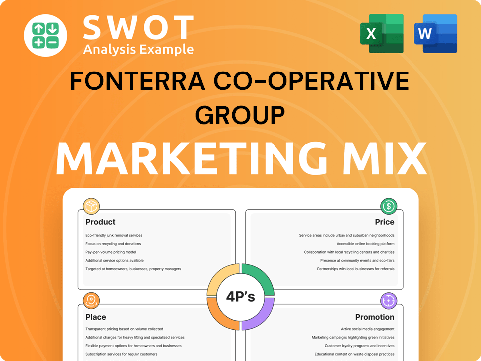 Fonterra Co-operative Group Marketing Mix
