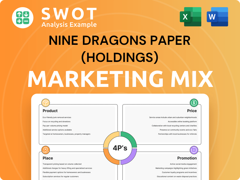 Nine Dragons Paper (Holdings) Marketing Mix