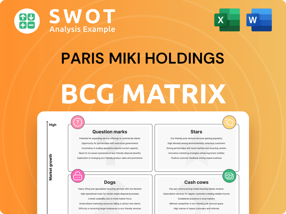Paris Miki Holdings Boston Consulting Group Matrix