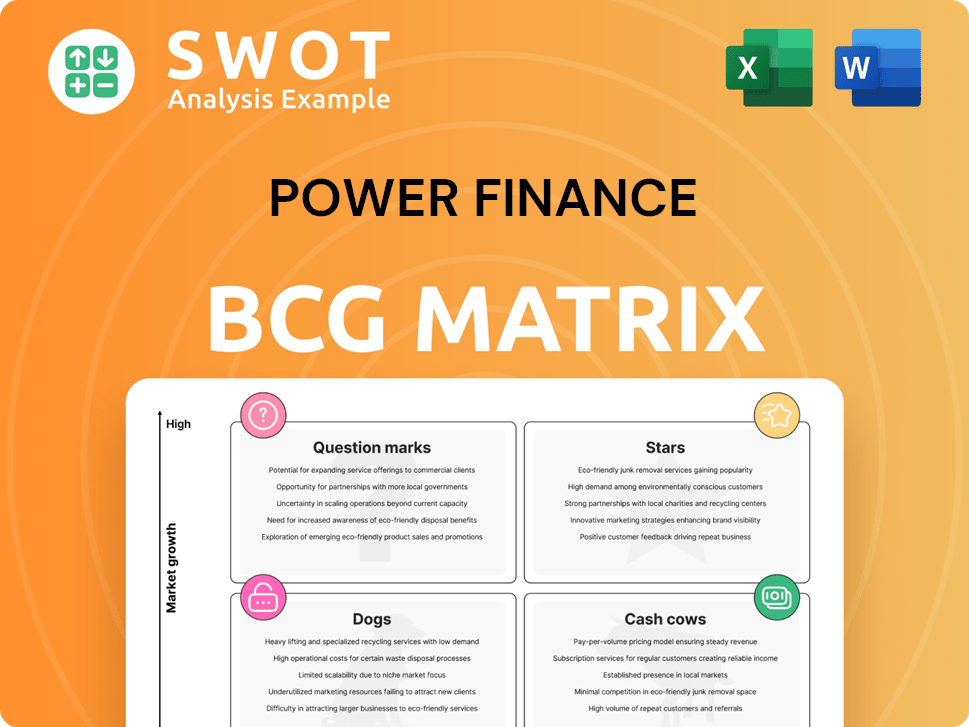 Power Finance Boston Consulting Group Matrix
