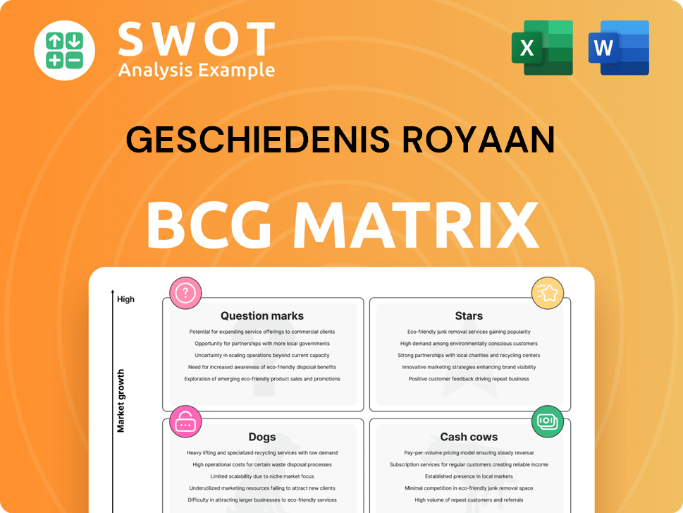 Geschiedenis Royaan Boston Consulting Group Matrix
