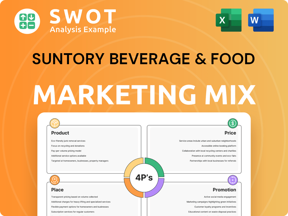 Suntory Beverage & Food Marketing Mix