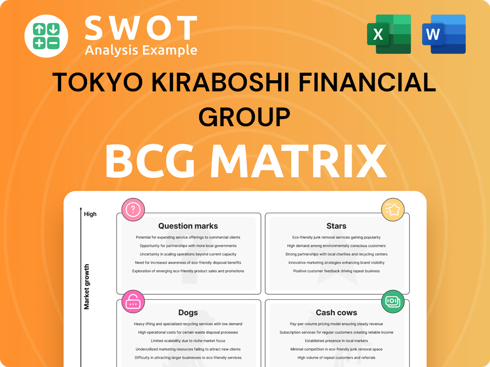 Tokyo Kiraboshi Financial Group Boston Consulting Group Matrix