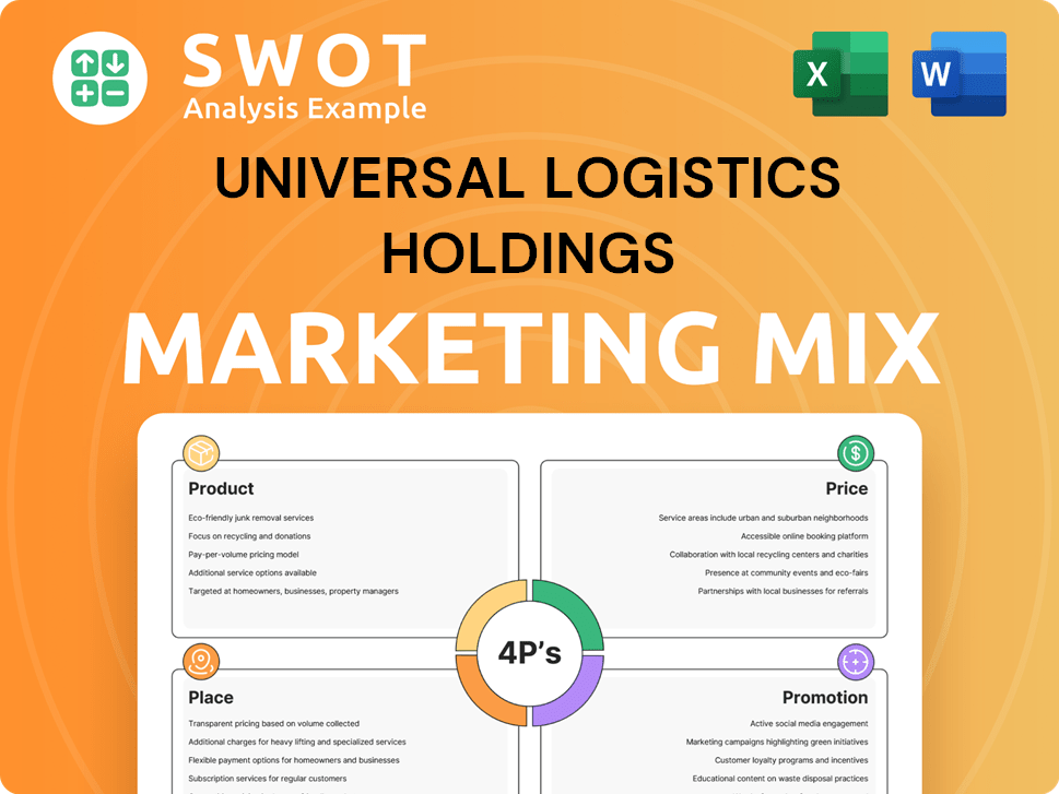 Universal Logistics Holdings Marketing Mix